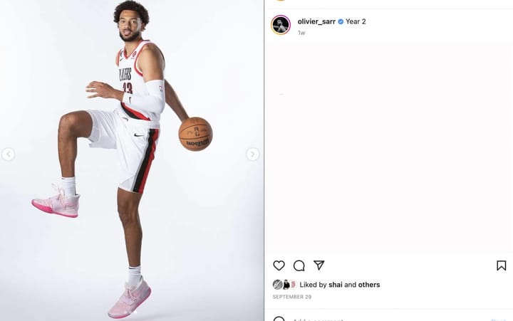 Blazers Sign Center Olivier Sarr to Two-Way Contract