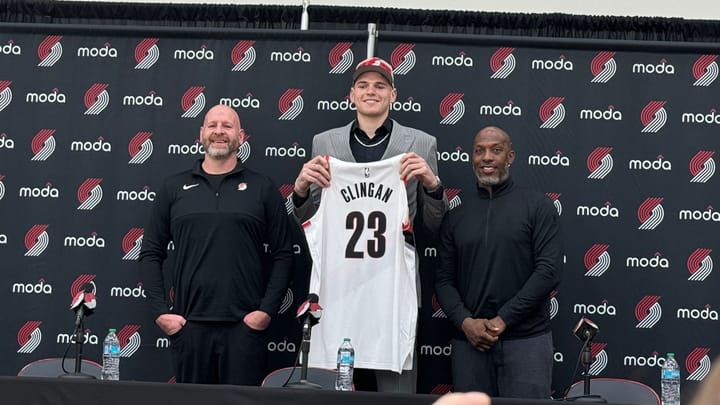 Trail Blazers Introduce Donovan Clingan: 'Defense wins ballgames, offense sells tickets'